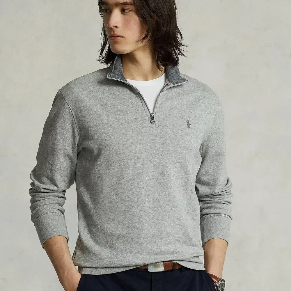 Polo Ralph Lauren Luxury Jersey Quarter-Zip Pullover