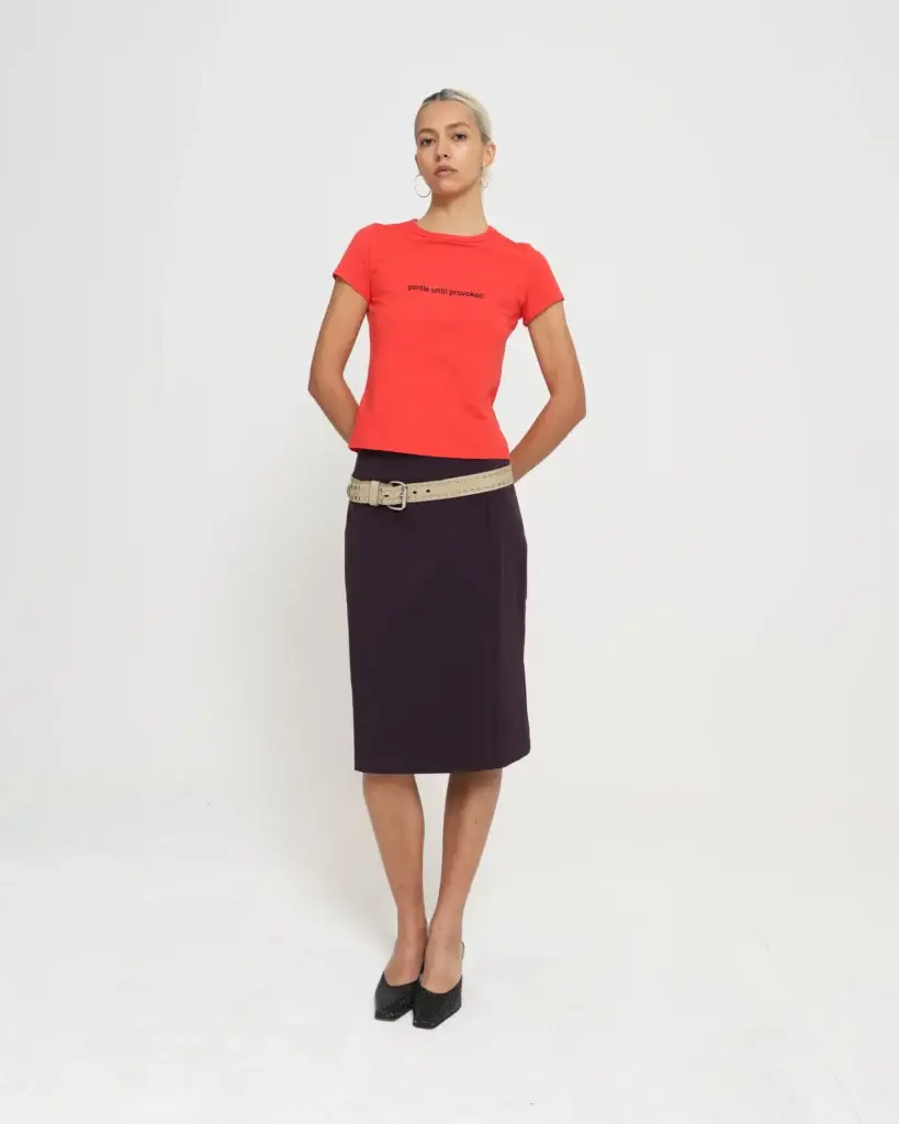 Five By Flynn Slogan Baby Tee