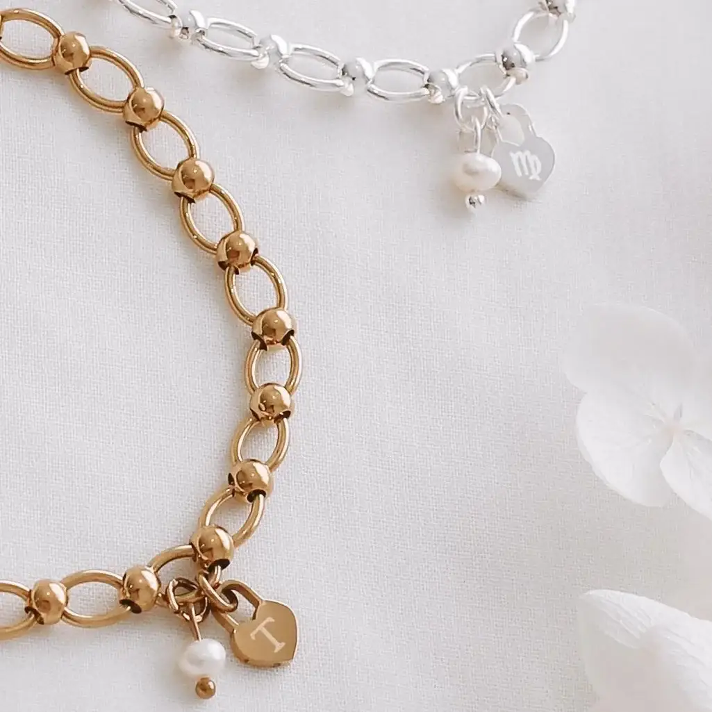Frankly My Dear Engraved Padlock Bracelet
